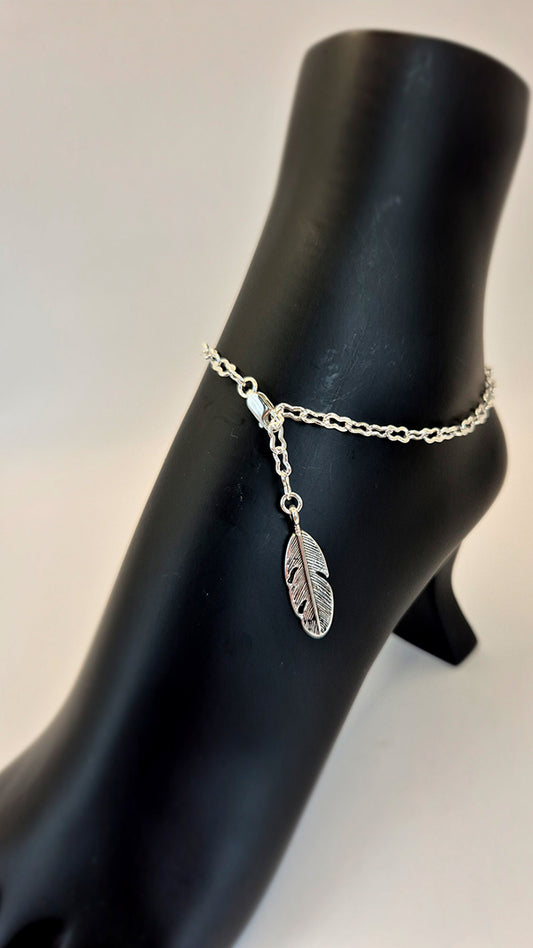 Leaf Charm Anklet