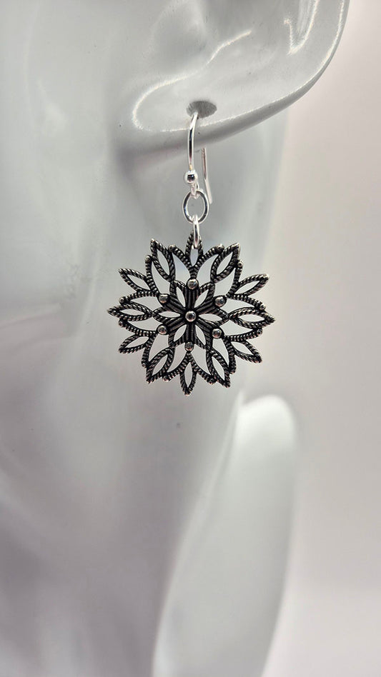 Snowflake Filigree Earrings